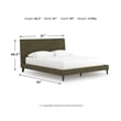 Signature Design by Ashley Darcalli Green California King Upholstered Bed