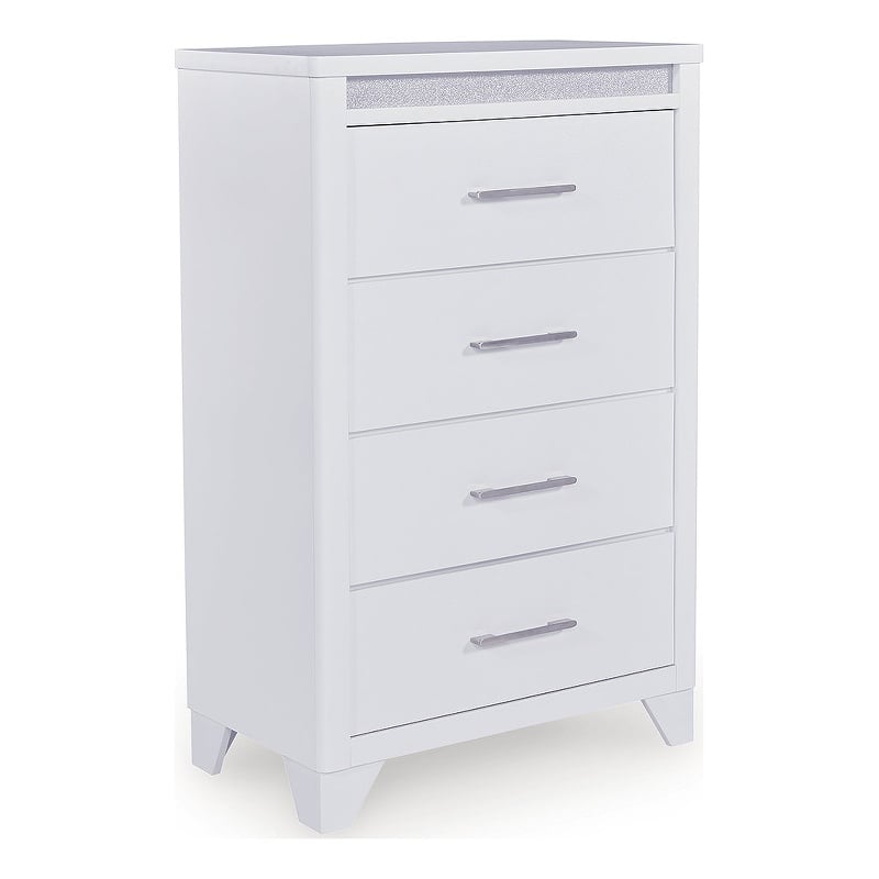 Signature Design by Ashley Stenluxe Bedroom Chest of Drawers in White