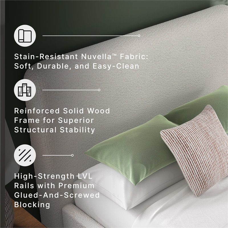 Signature Design by Ashley Brandinlane Beige Queen Upholstered Bed