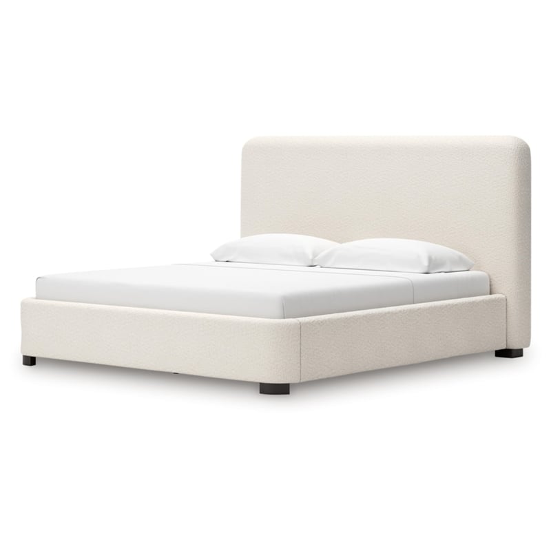 Signature Design by Ashley Brandinlane Beige King Upholstered Bed