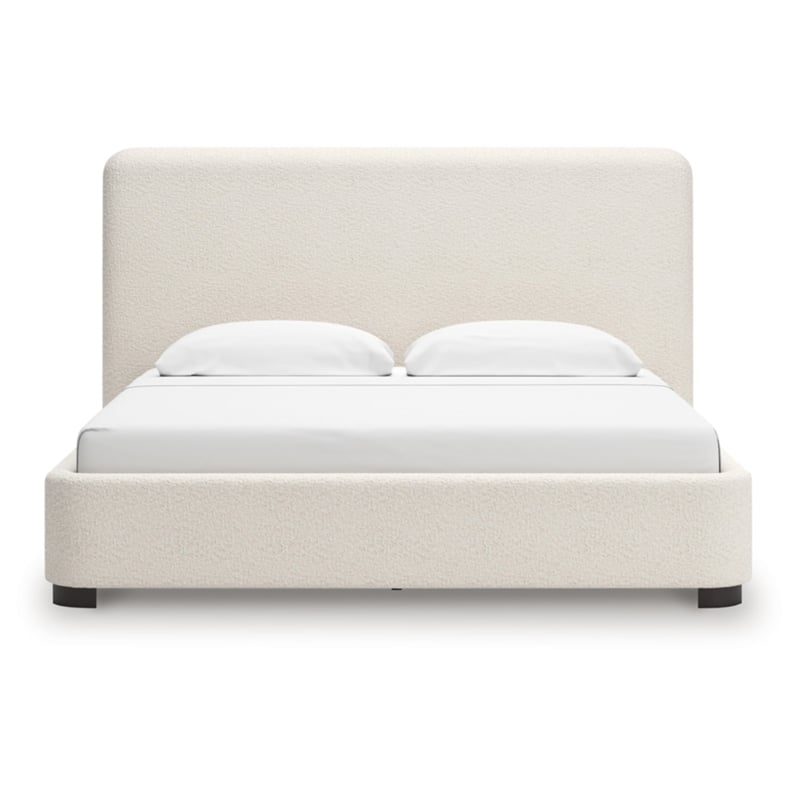 Signature Design by Ashley Brandinlane Beige King Upholstered Bed