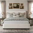 Signature Design by Ashley Brandinlane Beige King Upholstered Bed