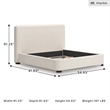 Signature Design by Ashley Brandinlane Beige King Upholstered Bed