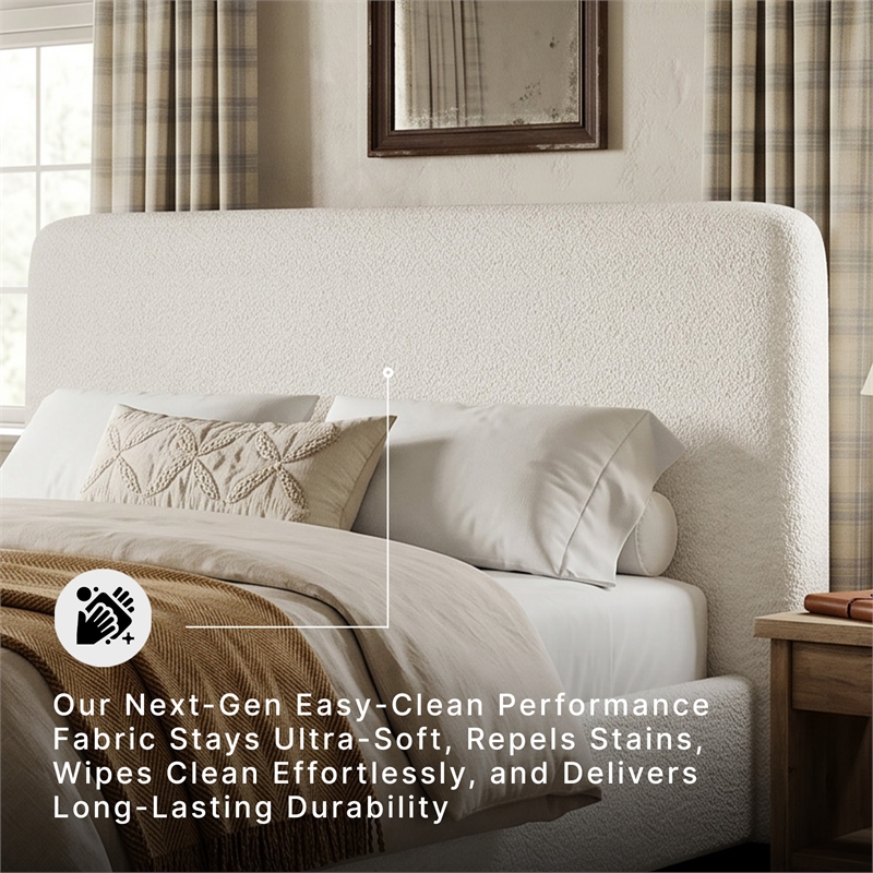 Signature Design by Ashley Brandinlane Beige King Upholstered Bed