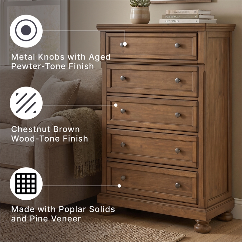 Signature Design by Ashley Glarrison Chest of Drawers in Brown