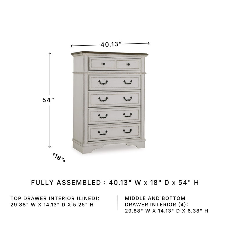Signature Design by Ashley Blendon White Chest of Drawers