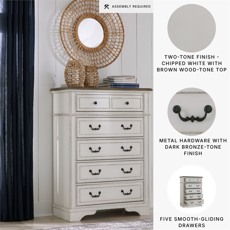 Signature Design by Ashley Blendon White Chest of Drawers