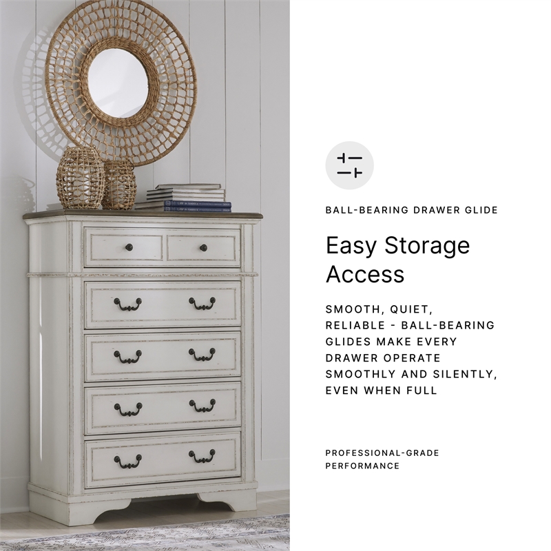 Signature Design by Ashley Blendon White Chest of Drawers