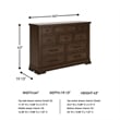 Signature Design by Ashley Taffenbrook Brown Dresser