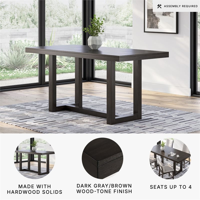 Signature Design by Ashley Neymorton Dark Gray Counter Height Dining Table