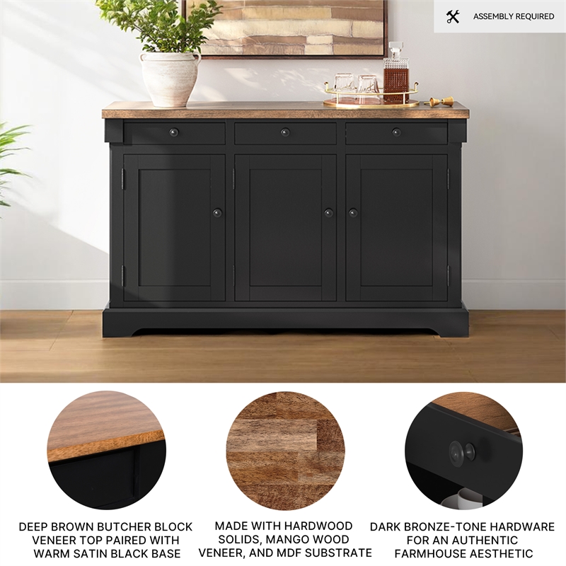 Signature Design by Ashley Wildenauer Black Dining Buffet