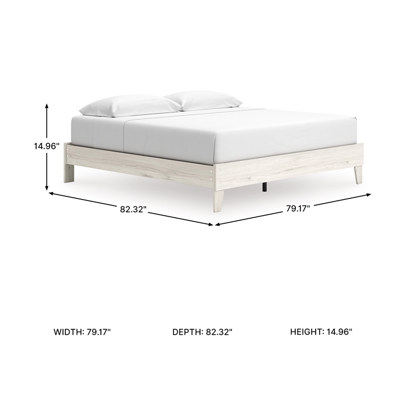Signature Design by Ashley Socalle Beige King Platform Bed