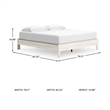 Signature Design by Ashley Socalle Beige King Platform Bed