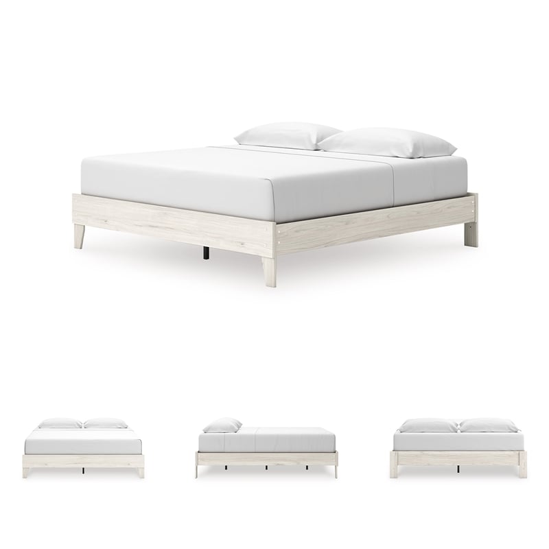 Signature Design by Ashley Socalle Beige King Platform Bed