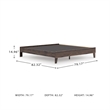 Signature Design by Ashley Calverson Brown King Platform Bed