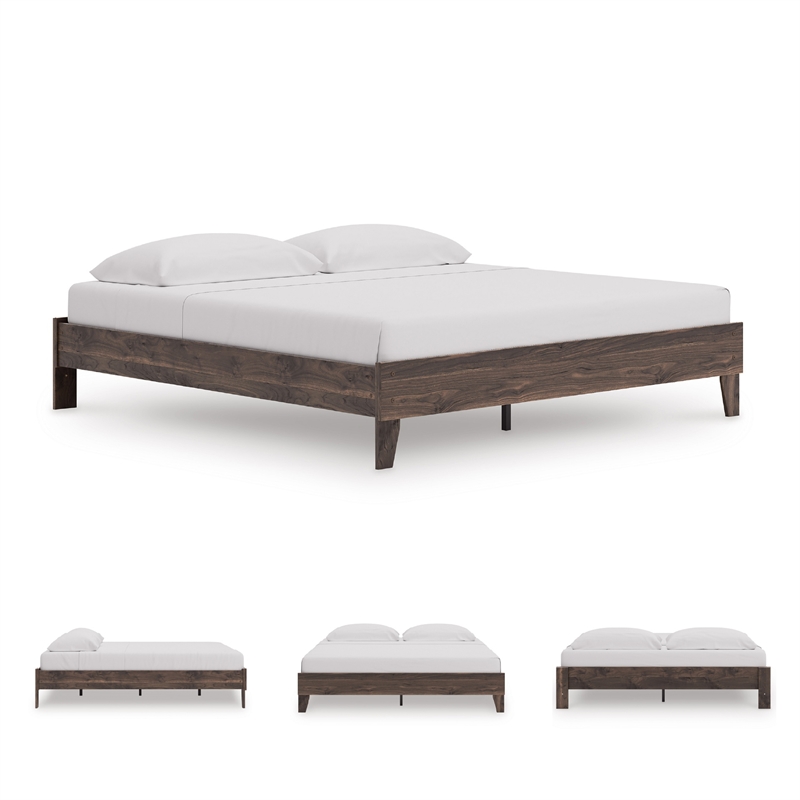 Signature Design by Ashley Calverson Brown King Platform Bed
