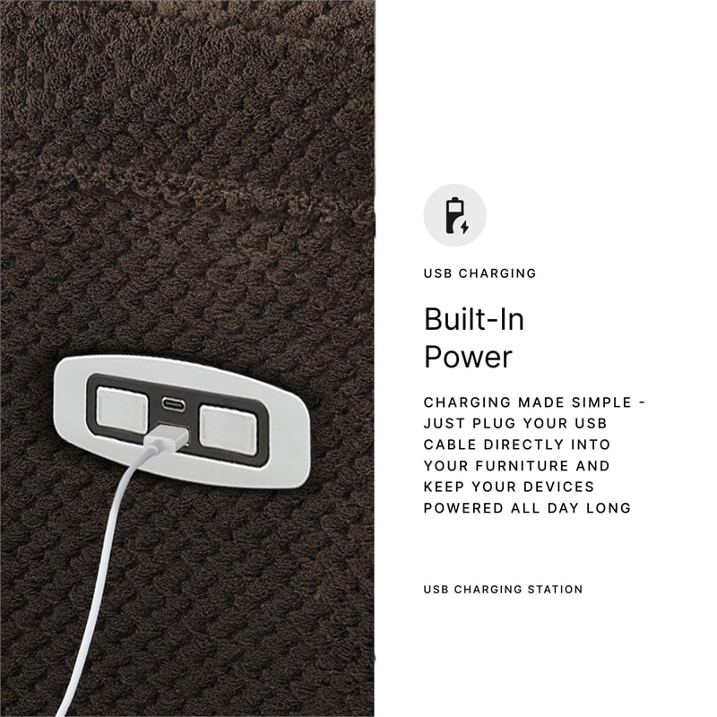 Signature Design by Ashley Observation Brown Power Reclining Sofa