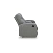 Signature Design by Ashley Carrigan Lane Gray Reclining Loveseat with Console