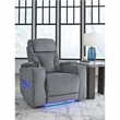 Signature Design by Ashley RiverTest Gray Power Recliner
