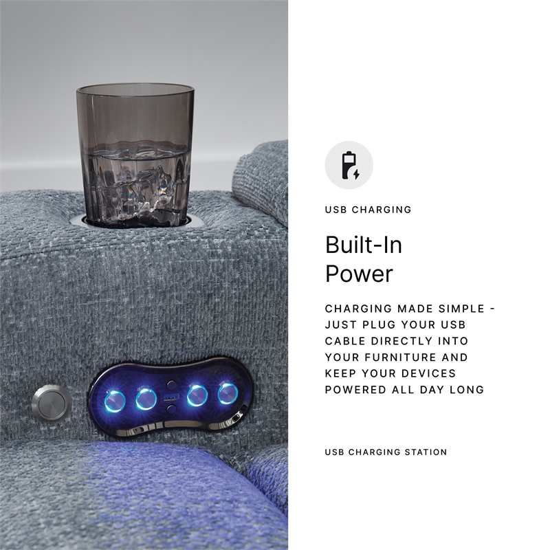 Signature Design by Ashley RiverTest Gray Power Recliner