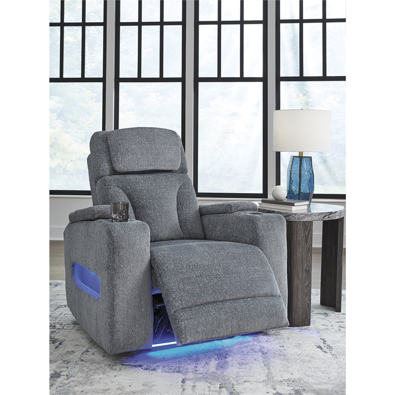 Signature Design by Ashley RiverTest Gray Power Recliner