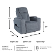 Signature Design by Ashley RiverTest Gray Power Recliner