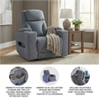 Signature Design by Ashley RiverTest Gray Power Recliner