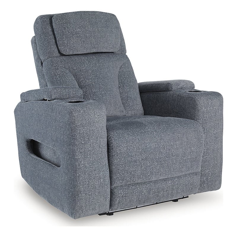 Signature Design by Ashley RiverTest Gray Power Recliner