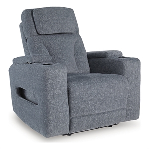 Signature Design by Ashley RiverTest Gray Power Recliner