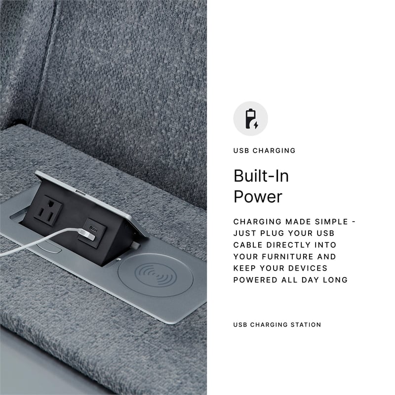 Signature Design by Ashley RiverTest Gray Power Reclining Sofa