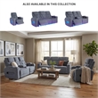 Signature Design by Ashley RiverTest Gray Power Reclining Loveseat with Console