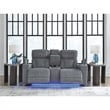 Signature Design by Ashley RiverTest Gray Power Reclining Loveseat with Console