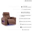 Signature Design by Ashley Wonder Waves Brown Power Recliner