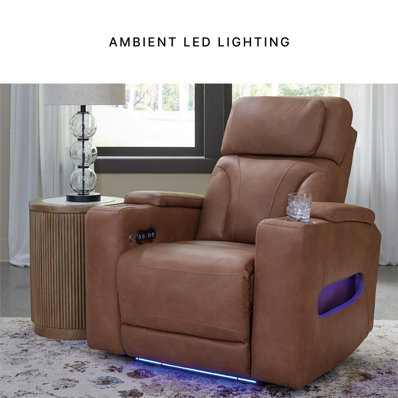 Signature Design by Ashley Wonder Waves Brown Power Recliner