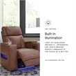 Signature Design by Ashley Wonder Waves Brown Power Recliner