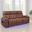 Signature Design by Ashley Wonder Waves Brown Power Reclining Sofa