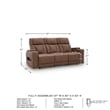 Signature Design by Ashley Wonder Waves Brown Power Reclining Sofa