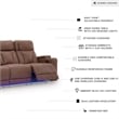 Signature Design by Ashley Wonder Waves Brown Power Reclining Sofa