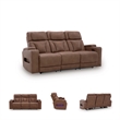 Signature Design by Ashley Wonder Waves Brown Power Reclining Sofa