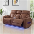 Signature Design by Ashley Wonder Waves Brown Power Reclining Loveseat