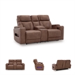 Signature Design by Ashley Wonder Waves Brown Power Reclining Loveseat