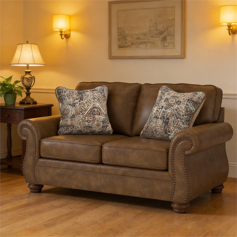 Signature Design by Ashley Shadsburne Brown Loveseat