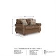 Signature Design by Ashley Shadsburne Brown Loveseat