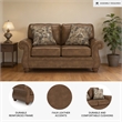 Signature Design by Ashley Shadsburne Brown Loveseat