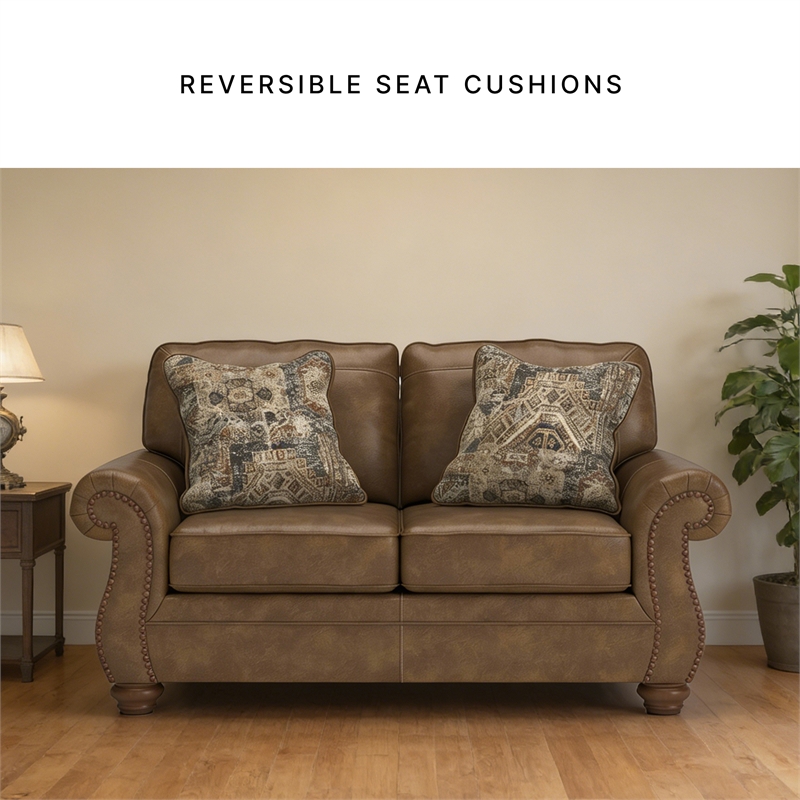 Signature Design by Ashley Shadsburne Brown Loveseat