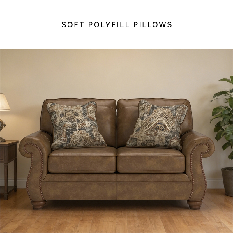 Signature Design by Ashley Shadsburne Brown Loveseat