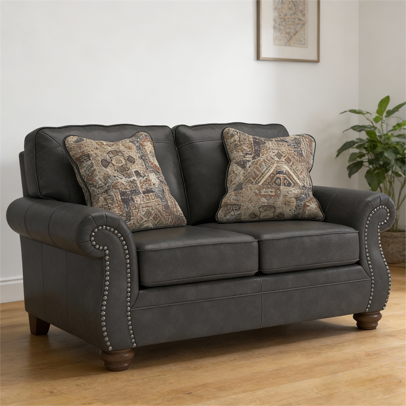 Signature Design by Ashley Chatterton Dark Gray Loveseat