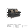 Signature Design by Ashley Chatterton Dark Gray Loveseat