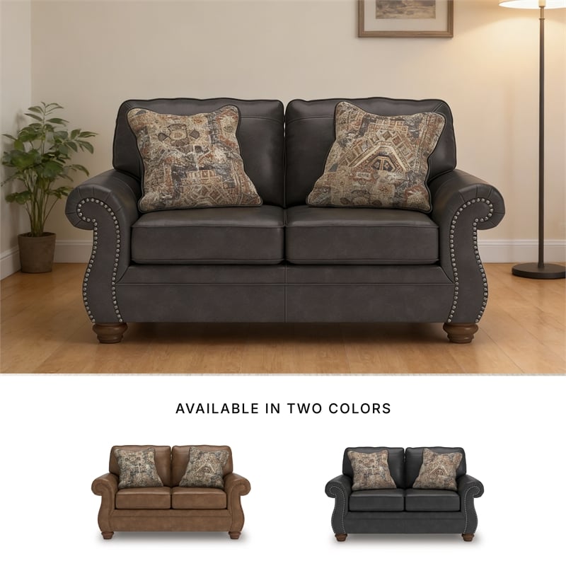 Signature Design by Ashley Chatterton Dark Gray Loveseat