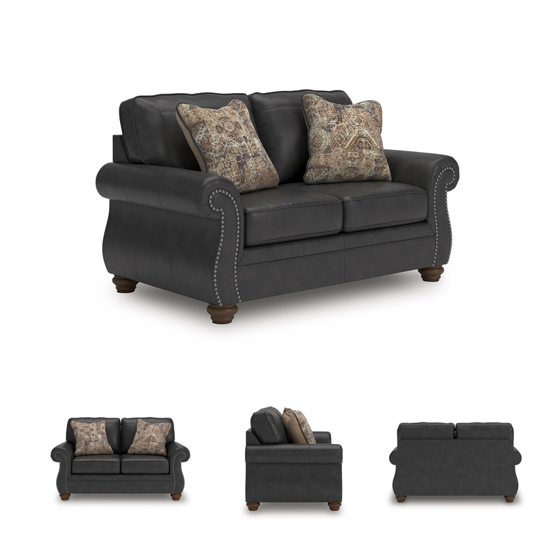 Signature Design by Ashley Chatterton Dark Gray Loveseat